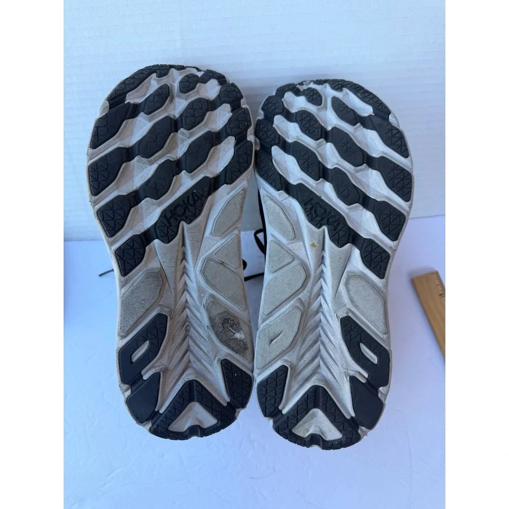 Hoka Clifton‎ 8 Mens Black White Cushion Sneaker Running Shoes EU 42 US 9.5